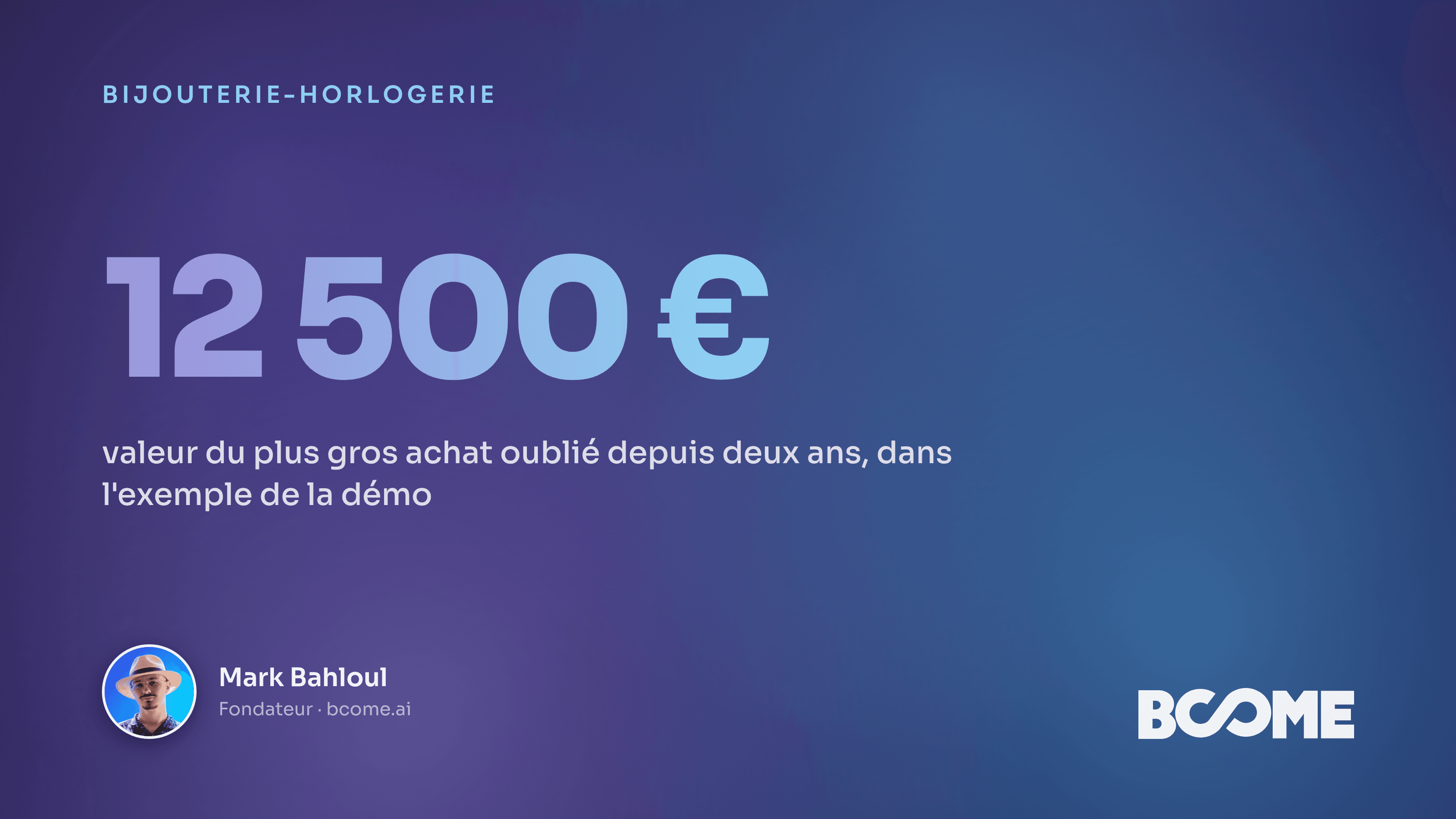 Carte IA d'un fichier client bijouterie : valeur cumulée et clients à relancer visibles d'un coup d'œil