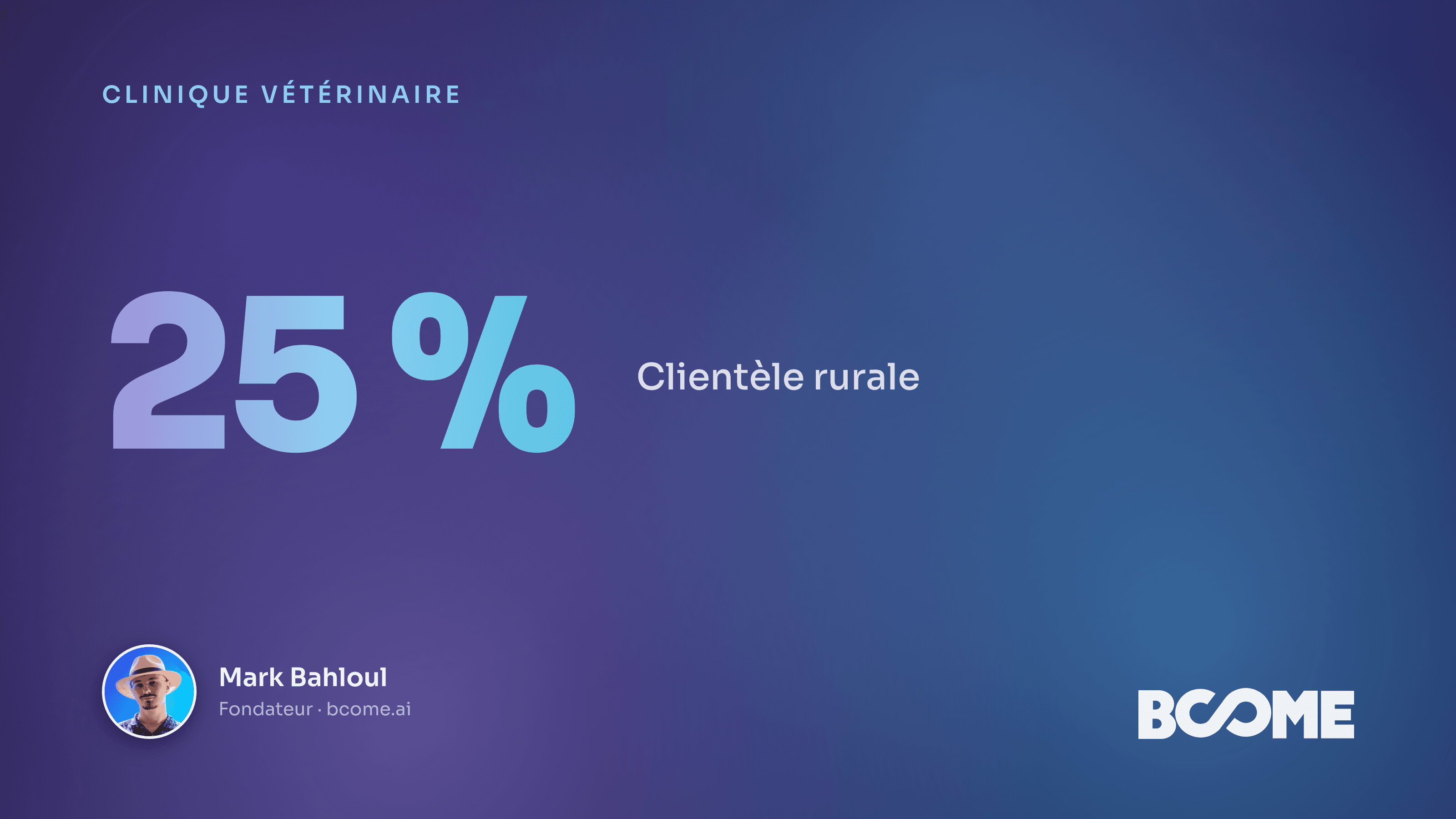 Carte IA de la patientèle d'une clinique vétérinaire, profils des urbains aux éleveurs ruraux