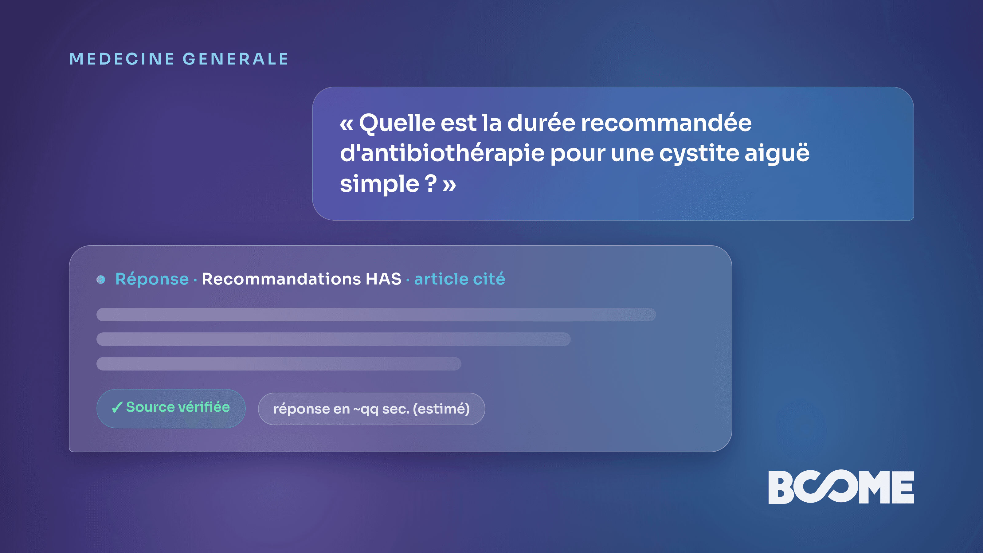 Médecin généraliste consultant l'assistant IA pour une recommandation HAS pendant une consultation